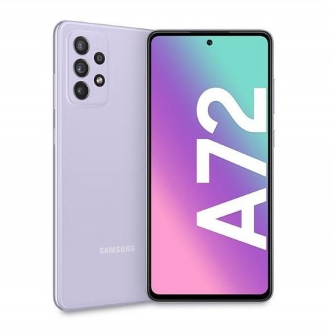 SMARTPHONE SAMSUNG GALAXY A72 SM A725F 128 GB DUAL SIM OCTA CORE 6.7" SUPER AMOLED 4G LTE WIFI BLUETOOTH 4 FOTOCAMERE AWESOME VIOLET