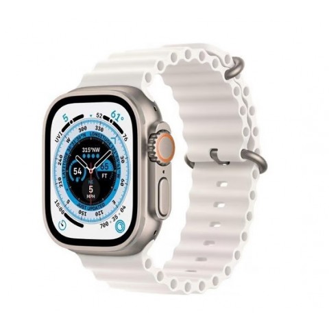 SMARTWATCH APPLE WATCH ULTRA 49 MM GPS + CELLULAR 32 GB TITANIO NATURALE CINTURINO BIANCO