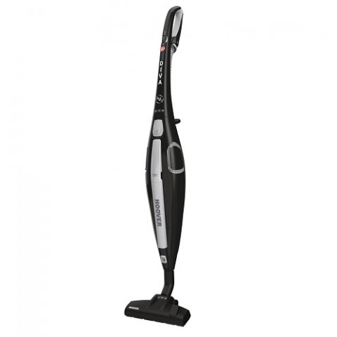 SCOPA ELETTRICA / ASPIRAPOLVERE HOOVER DIVA TUTTI IN 1 DV16 011 CON FILO CON SACCO 1,7 L 750 W FILTRO EPA LUXOR BLACK