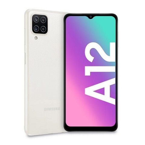 SMARTPHONE SAMSUNG GALAXY A12 SM A125F DUAL SIM 64 GB OCTA CORE 6.5" 4G LTE WIFI BLUETOOTH BIANCO