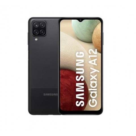 SMARTPHONE SAMSUNG GALAXY A12 (2021) SM A127F DUAL SIM 128 GB OCTA CORE 6.5" 4G LTE WIFI BLUETOOTH QUATTRO FOTOCAMERE NERO