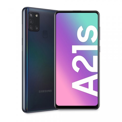 SMARTPHONE SAMSUNG GALAXY A21s SM A217F DUAL SIM 128 GB OCTA CORE 6.5" QUATTRO FOTOCAMERE 4G LTE WIFI BLUETOOTH NERO
