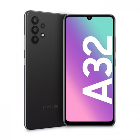 SMARTPHONE SAMSUNG GALAXY A32 4G LTE SM A325F DUAL SIM 128 GB OCTA CORE 6.4" SUPER AMOLED QUATTRO FOTOCAMERE AWESOME BLACK / NERO