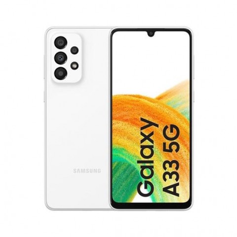 SMARTPHONE SAMSUNG GALAXY A33 5G SM A336B 128 GB DUAL SIM OCTA CORE 6.4" SUPER AMOLED FOTOCAMERA OIS 48 MP AWESOME WHITE / BIANCO