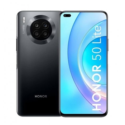 SMARTPHONE HONOR 50 LITE NTN LX1 128 GB DUAL SIM 6.67" 4G LTE QUADRUPLA FOTOCAMERA 64 MP MIDNIGHT BLACK / NERO