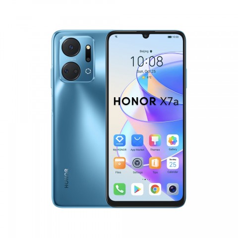 SMARTPHONE HONOR X7a RKY LX1 128 GB DUAL SIM 6.74" OCTA CORE 4G LTE QUAD CAMERA 50 MP OCEAN BLUE