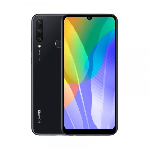 SMARTPHONE HUAWEI Y6p MED LX9N DUAL SIM 64 GB 4G LTE 6.3" TRIPLA FOTOCAMERA OCTA CORE MIDNIGHT BLACK / NERO