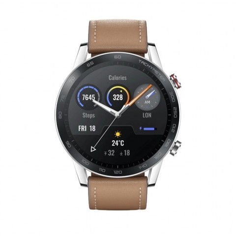 SMARTWATCH HONOR MAGICWATCH 2 46 MM MNS B39 1.39" AMOLED CARDIOFREQUENZIMETRO GPS BLUETOOTH FLAX BROWN / MARRONE