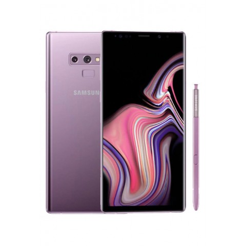 SMARTPHONE SAMSUNG GALAXY NOTE 9 SM N960F DUAL SIM 6.4" DUAL EDGE SUPER AMOLED 128 GB OCTA CORE 4G LTE WIFI 12 MP + 12 MP ANDROID LAVENDER PURPLE