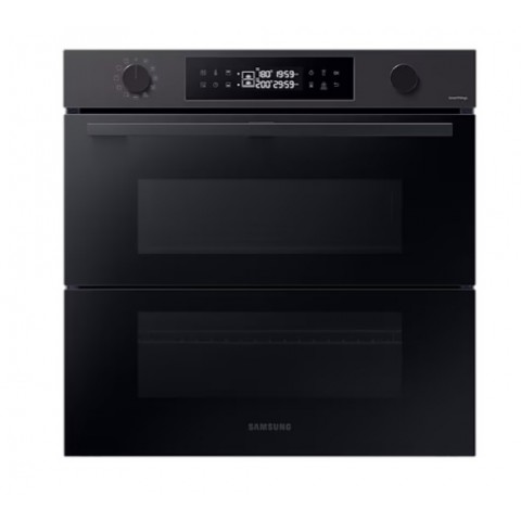 FORNO SAMSUNG AD INCASSO NV7B45502AB / NV7B4540VBB 60 CM 76 L DUAL COOK FLEX SERIE 4 DOPPIA PORTA VAPORE GRILL WIFI DISPLAY LED NERO CLASSE A+