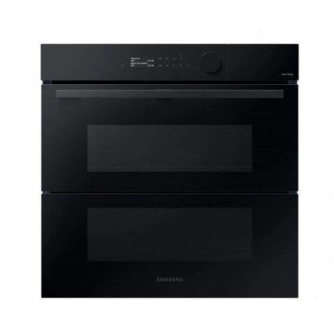 FORNO A VAPORE SAMSUNG DUAL COOK FLEX STEAM SERIE 5 NV7B5770WBK INCASSO DOPPIA PORTA 60 CM 76 L GRILL PIROLITICO WIFI NERO CLASSE A+