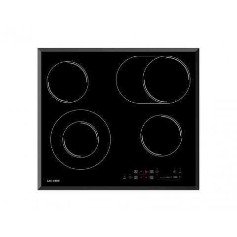 PIANO COTTURA SAMSUNG CTR164NC01 60 CM VETROCERAMICA A INDUZIONE 4 FUOCHI CONTROLLI TOUCH NERO