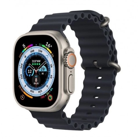 SMARTWATCH APPLE WATCH ULTRA 49 MM GPS + CELLULAR 32 GB TITANIO NATURALE CINTURINO OCEAN MEZZANOTTE