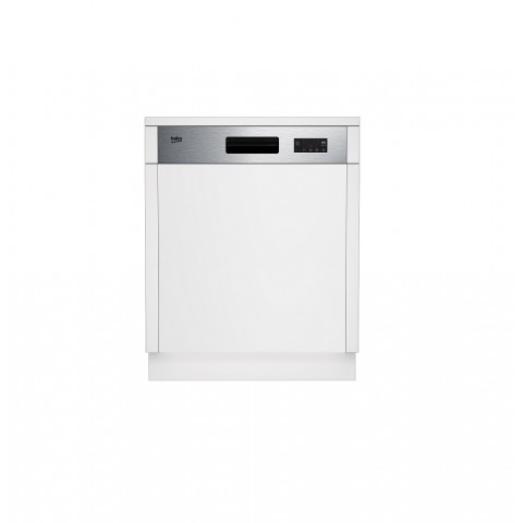 LAVASTOVIGLIE BEKO BDSN15422X SEMI INCASSO 60 CM 14 COPERTI 5 PROGRAMMI INOX CLASSE D