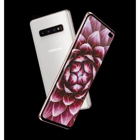 SMARTPHONE SAMSUNG GALAXY S10 PLUS SM G975F 128 GB DUAL SIM 6.4" 4G LTE WIFI 12 + 16 + 12 MP OCTA CORE BIANCO / ORO