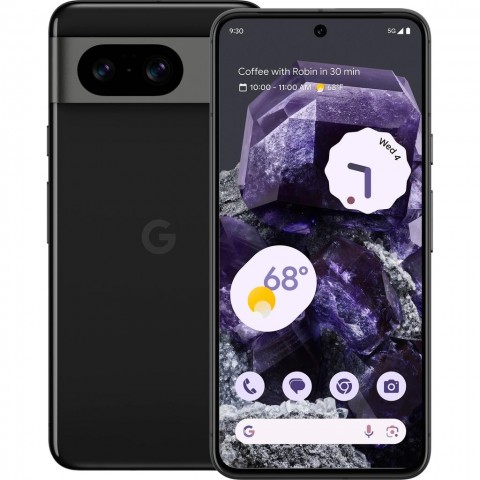 SMARTPHONE GOOGLE PIXEL 8 5G G9BQD 128 GB 6.2" DUAL SIM DOPPIA FOTOCAMERA 50 MP NERO OSSIDIANA