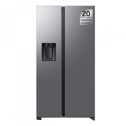 FRIGORIFERO SAMSUNG SIDE BY SIDE RS70F65KETEF / RS70F65KDTEF 640 L INVERTER LIBERA INSTALLAZIONE DISPENSER ACQUA E GHIACCIO WIFI INOX CLASSE D