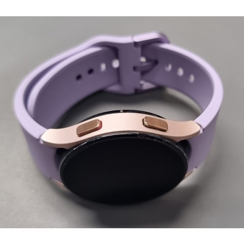 SMARTWATCH SAMSUNG GALAXY WATCH 4 40 MM SM R860 1.2" SUPER AMOLED 16 GB BLUETOOTH WIFI CASSA ORO CINTURINO VIOLA