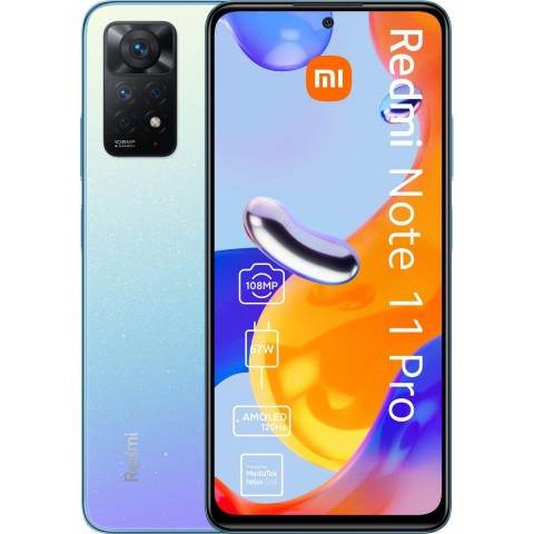SMARTPHONE XIAOMI REDMI NOTE 11 PRO 2201116TG 128 GB DUAL SIM 4G LTE 6.67" OCTA CORE 108 MP STAR BLUE