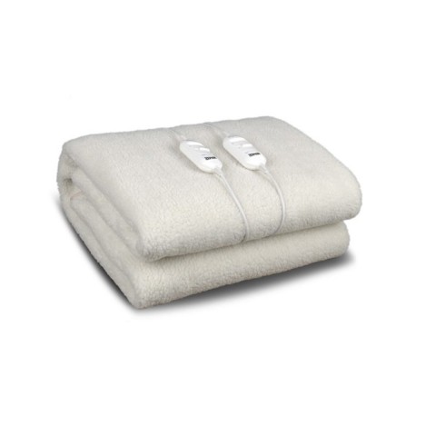 TERMOCOPERTA ZEPHIR ZTD212P 2 PIAZZE LANA SINTETICA TEMPERATURA REGOLABILE 2 LIVELLI BIANCO