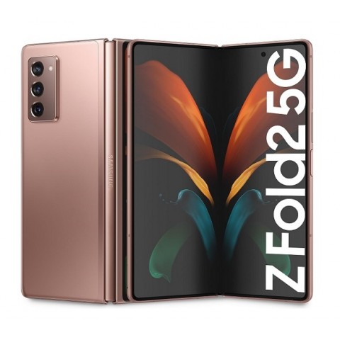 SMARTPHONE SAMSUNG GALAXY Z FOLD2 5G SM F916B 256 GB DUAL SIM 7.6" + 6.2" WIFI OCTA CORE 12 MP MYSTIC BRONZE / ORO