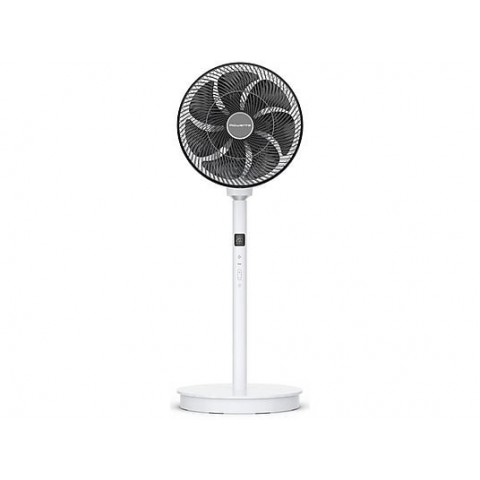 VENTILATORE A PIANTANA ROWENRA QV5040 8 PALE TOUCH TIMER OSCILLAZIONE MULTIDIREAZIONALE ALTEZZA REGOLABILE BIANCO
