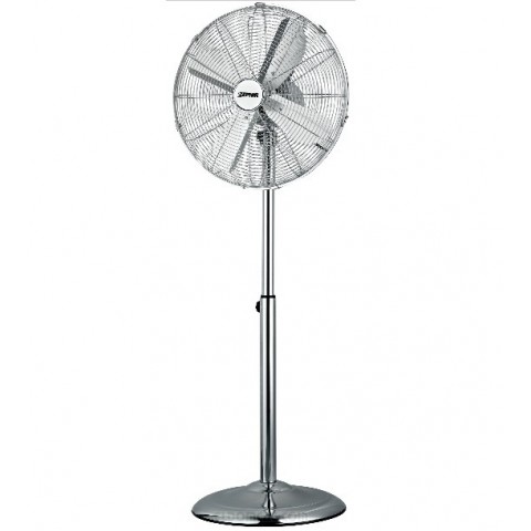 VENTILATORE PIANTANA ZEPHIR PFS40B 4 PALE 40 CM 50 W OSCILLAZIONE ORIZZONTALE ALTEZZA REGOLABILE INCLINAZIONE VERTICALE INOX