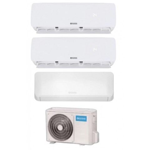 CLIMATIZZATORE / CONDIZIONATORE OLIMPIA SPLENDID TRIAL SPLIT OS-CAAMH21EI + OS-SELIH09EI + 2X OS-SECYH12EI (9000 + 12000 + 12000 BTU) GAS R32 POMPA DI CALORE DEUMIDIFICATORE WIFI BIANCO CLASSE A++