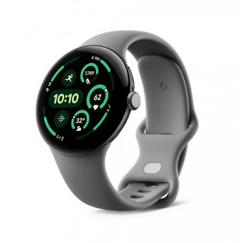 GOOGLE PIXEL WATCH 3 GRY0E 45 MM AMOLED LTPO WEAR OS 5.0 4G LTE BLUETOOTH WIFI GPS CASSA IN ALLUMINIO GRIGIO OPACO CINTURINO SORTIVO GRIGIO VERDE