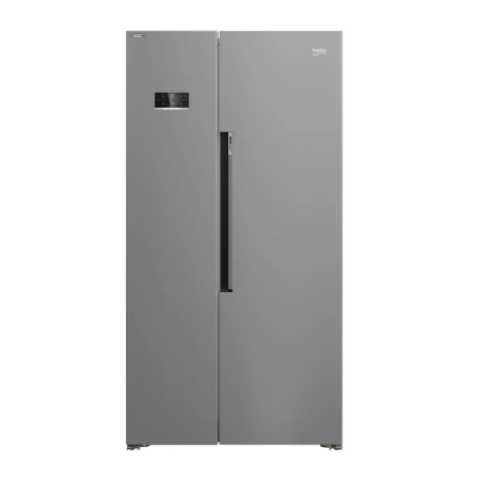 FRIGORIFERO BEKO SIDE BY SIDE G91640NE 580 L NO FROST INVERTER LIBERA INSTALLAZIONE SILVER CLASSE A+