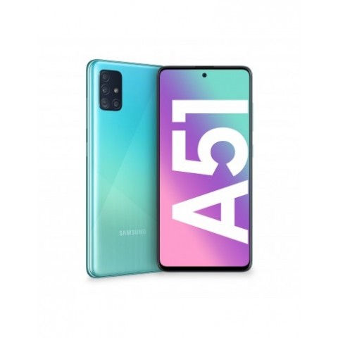 SMARTPHONE SAMSUNG GALAXY A51 SM A515F 128 GB DUAL SIM OCTA CORE 6.5" SUPER AMOLED 4G LTE WIFI BLUETOOTH 4 FOTOCAMERE PRISM CRUSH BLUE