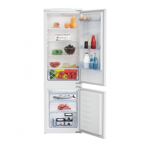 FRIGORIFERO BEKO BCSA285K4SN STATICO COMBINATO INCASSO 271 L 54 CM PROSMART INVERTER BIANCO CLASSE E
