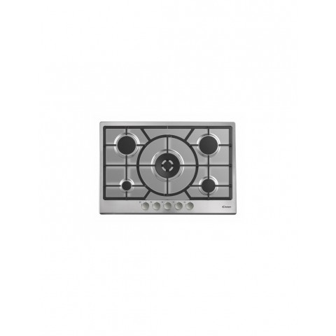 PIANO COTTURA CANDY TIMELESS PGF750/25WX 75 CM 5 FUOCHI A GAS INOX