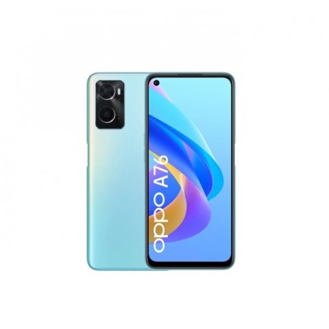 SMARTPHONE OPPO A76 CPH2375 128 GB DUAL SIM 6.56" 4G LTE DOPPIA FOTOCAMERA AI 13 MP GLOWING BLUE