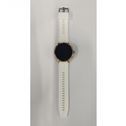 FOSSIL GEN 6 WELLNESS EDITION SMARTWATCH DW13F3 44 MM 8 GB BLUETOOTH WIFI NFC GPS CASSA ORO CINTURINO BIANCO