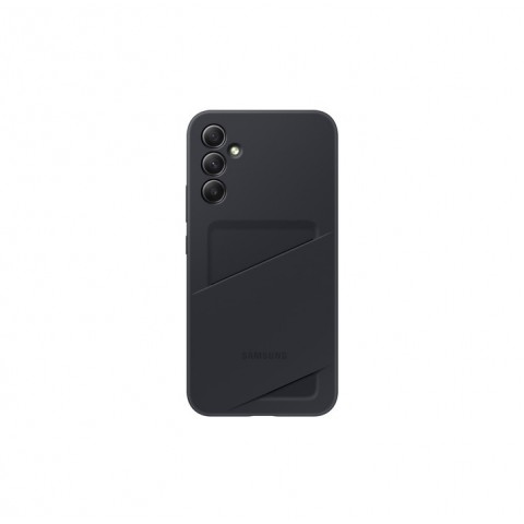 SAMSUNG GALAXY A34 5G COVER / CUSTODIA POLIURETANO CARD SLOT CASE PER CELLULARE EF-OA346TBEGWW BLACK / NERO
