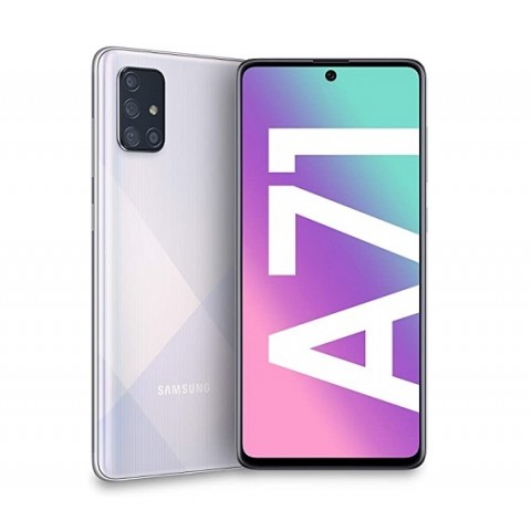 SMARTPHONE SAMSUNG GALAXY A71 SM A715F 128 GB DUAL SIM OCTA CORE 6.7" SUPER AMOLED PLUS 4G LTE WIFI BLUETOOTH 4 FOTOCAMERE PRISM CRUSH SILVER