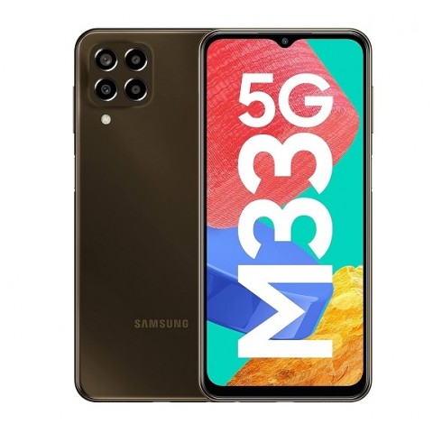 SMARTPHONE SAMSUNG GALAXY M33 5G SM M336B 128 GB DUAL SIM 6.6" QUATTRO FOTOCAMERE OCTA CORE BROWN / MARRONE