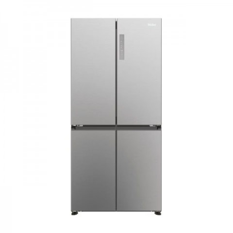 FRIGORIFERO MULTIPORTA HAIER CUBE 83 SERIE 3 HCR3818ENMM SIDE BY SIDE 4 PORTE 467 L INOX TOTAL NO FROST INVERTER LIBERA INSTALLAZIONE CLASSE E