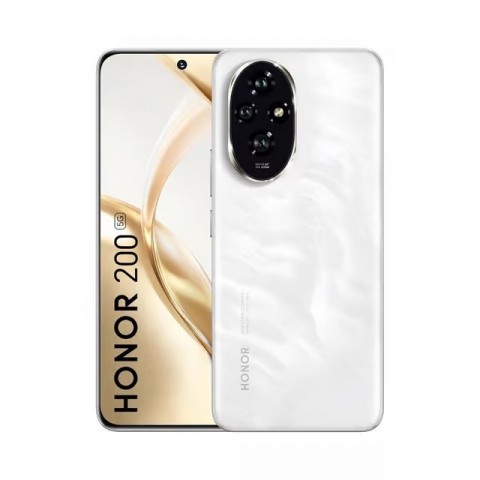SMARTPHONE HONOR 200 5G ELI NX9 512 GB DUAL SIM 6.7" OCTA CORE TRIPLA FOTOCAMERA 50 MP MOONLIGHT WHITE / BIANCO