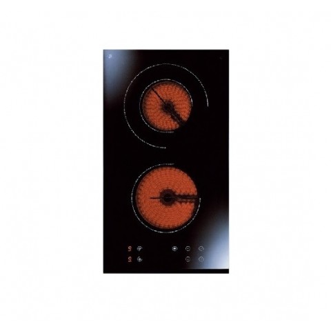 PIANO COTTURA HOOVER HVE 32 30 CM A INDUZIONE 2 FUOCHI VETROCERAMICA NERO