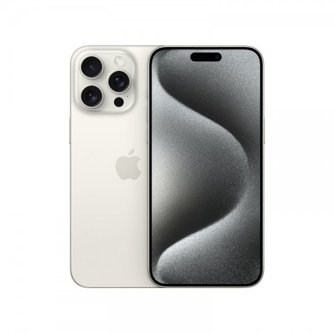 SMARTPHONE APPLE IPHONE 15 PRO MAX 256 GB DUAL SIM 6.7" 5G A17 PRO TRIPLA FOTOCAMERA 48 MP TITANIO BIANCO