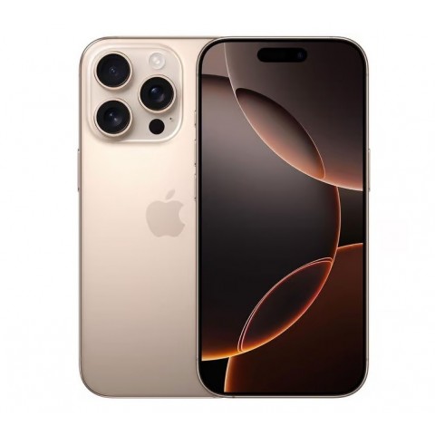 SMARTPHONE APPLE IPHONE 16 PRO 512 GB DUAL SIM 6.3" 5G A18 PRO TRIPLA FOTOCAMERA 48 MP TITANIO SABBIA