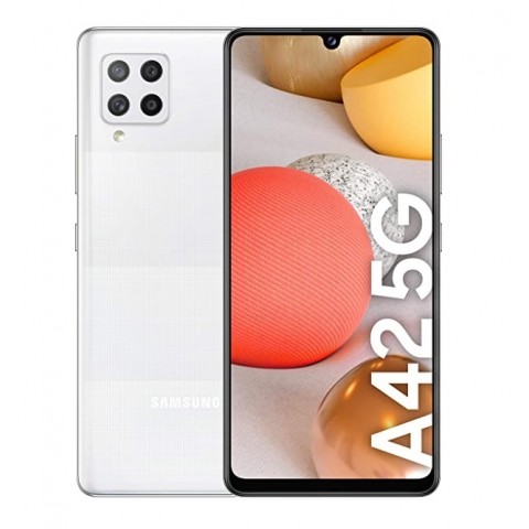 SMARTPHONE SAMSUNG GALAXY A42 5G SM A426B DUAL SIM 128 GB OCTA CORE 6.6" SUPER AMOLED QUATTRO FOTOCAMERE WHITE / BIANCO