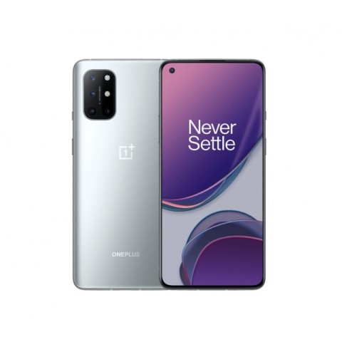 SMARTPHONE ONEPLUS 8T 5G KB2003 128 GB DUAL SIM 6.55" AMOLED FLUID QUADRUPLA FOTOCAMERA 48 MP OXYGEN OS LUNAR SILVER