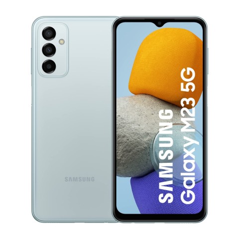 SMARTPHONE SAMSUNG GALAXY M23 5G SM M236B 128 GB DUAL SIM 6.6" TRIPLA FOTOCAMERA OCTA CORE LIGHT BLUE