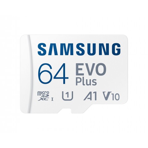 SCHEDA DI MEMORIA / MEMORY CARD EVO PLUS MICRO SD SAMSUNG MB-MC64KA 64 GB PER CELLULARI, SMARTPHONE, TABLET, FOTOCAMERE