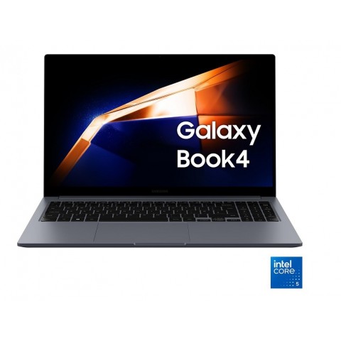 NOTEBOOK SAMSUNG GALAXY BOOK4 NP750XGJ KG2IT 15.6" INTEL CORE 5 120U 16 GB LPDDR4x 512 GB SSD INTEL GRAPHICS WEBCAM WINDOWS 11 HOME MOONSTONE GRAY