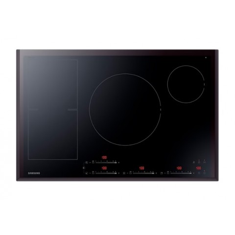 PIANO COTTURA SAMSUNG NZ84F7NC6AB A INDUZIONE 80 CM 4 FUOCHI FLEX ZONE DISPLAY LED NERO