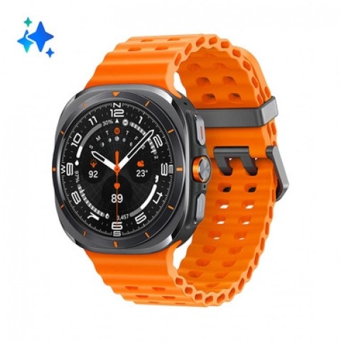 SMARTWATCH SAMSUNG GALAXY WATCH ULTRA LTE 47 MM SM-L705F BLUETOOTH WIFI 1.5" AMOLED TITANIUM GRAY CINTURINO ARANCIONE